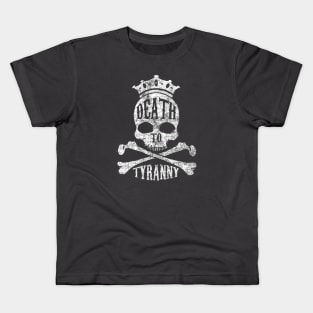 Death to Tyranny Skull Bones and Crown Kids T-Shirt